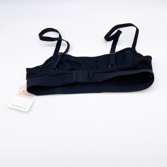 Lively Women's Black Mesh Bralette Size S Soft & Adjustable Wireless Design - Picture 5 of 7